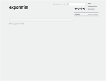 Tablet Screenshot of expormim.com